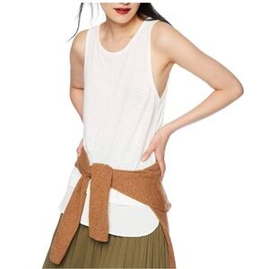 Large J. Crew Mercantile white top